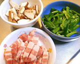 簡単&時短☆椎茸ピーマン豚バラの甘辛炒め作り方1写真