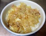 ガーリックオニオンの洋食丼作り方3写真