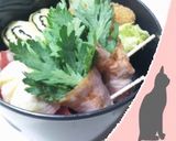 春菊のハム巻き：お弁当野菜おかず作り方3写真