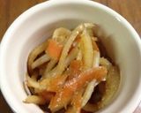 後引くほろ苦さ☆大根の皮のキンピラ☆作り方6写真