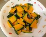 簡単♪*トマトとかぼちゃのサラダ*作り方1写真