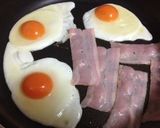簡単美味しい♡ベーコンエッグバーガー♪作り方3写真