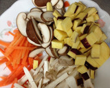 簡単、ほっこり☆さつまいも炊き込みご飯作り方1写真