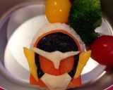 仮面ライダー ガイム キャラ弁作り方5写真