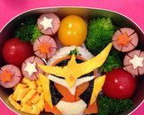 仮面ライダー ガイム キャラ弁作り方6写真