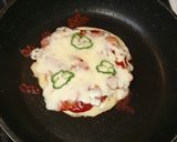 ホットケーキ　ハムチーズ焼き作り方4写真