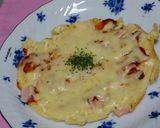 ホットケーキ　ハムチーズ焼き作り方6写真