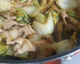白菜と豚肉のとろみ炒め作り方6写真