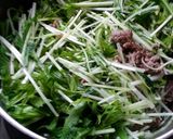 パパッと♪牛肉と水菜のシャキうま炒め煮作り方3写真