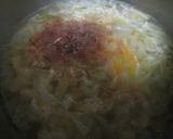 鰹節入り♡娘の好きな白菜と卵の味噌汁作り方3写真