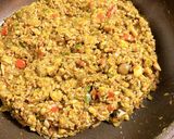 えのきとしめじの無水キーマカレー作り方4写真