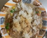 レンジ簡単ポークチャップ味オムライス弁当作り方7写真