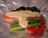 ”鮭とお野菜達のホイル焼き”作り方7写真