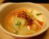 食べるラー油でスンドゥブ風鍋作り方3写真