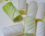 簡単に豪華な鶏汁つけうどん作り方2写真