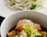 簡単に豪華な鶏汁つけうどん作り方8写真