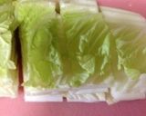 鶏がらスープの素で白菜と鶏つくねのスープ作り方1写真