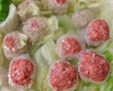 鶏がらスープの素で白菜と鶏つくねのスープ作り方3写真