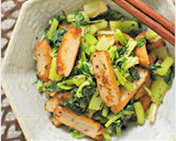 さつま揚げとセロリの葉のゆかり炒め作り方6写真