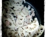 おかかたっぷり!れんこんと豚肉のきんぴら作り方3写真