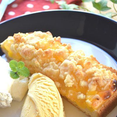 金の食パンで作る、アップルケーキ by HIROマンマ 【クックパッド