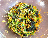 豆苗，にんじんと焼きのりのナムル作り方6写真