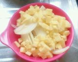 じゃがいもと玉ねぎの味噌汁作り方1写真