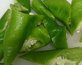 鶏と万願寺とうがらしのポン酢煮作り方1写真