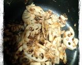おかかたっぷり!れんこんと豚肉のきんぴら作り方5写真
