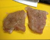 鳥むね肉のガーリックソテー作り方1写真