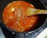 トマトソース煮込みＷチーズハンバーグ作り方3写真