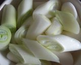 葱とエビの生姜醤油炒め作り方1写真