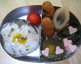 幼稚園のお弁当　４月作り方1写真