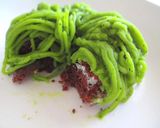 クリスマスリースな抹茶薩摩芋モンブラン★作り方8写真
