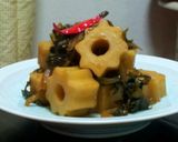 セロリとちくわぶの煮物作り方5写真
