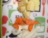 お弁当にホワイトシチュー作り方1写真