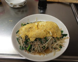 にらもやし炒め　ふわトロたまごを載せて作り方12写真