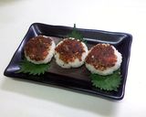 おかか梅ねぎ味噌の焼きおにぎり作り方3写真