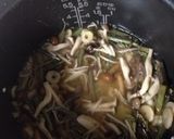 炊飯器でもっちり♪山菜おこわ作り方3写真