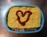 フライパン不要！お弁当用オムライス作り方5写真