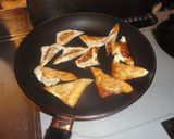 餃子☆シュウマイの皮でゆで卵焼き作り方3写真