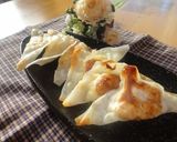 餃子☆シュウマイの皮でゆで卵焼き作り方4写真