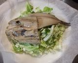 ほっけとキャベツのレンジ蒸しチーズ風味作り方2写真
