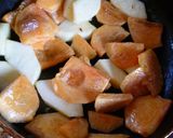 秋の味覚❁柿とりんごのクランブル作り方2写真