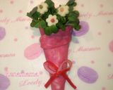 デコおかず♪ハムとかいわれで花束作り方8写真