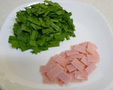 ニラ香る～♬うちのハム入りニラ玉作り方1写真