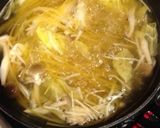簡単キノコのクリームスープパスタ作り方4写真