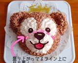 可愛い♪ダッフィーの立体ケーキ♡作り方22写真