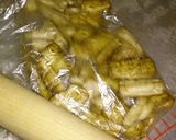 たたきゴボウと鶏もも炒め作り方1写真