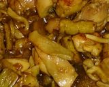 たたきゴボウと鶏もも炒め作り方4写真
